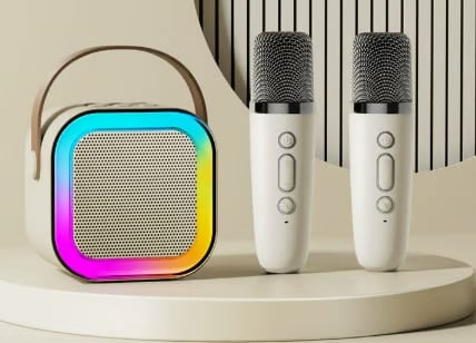 🔥🔥Mini Karaoke Machine with Wireless Microphones🎵