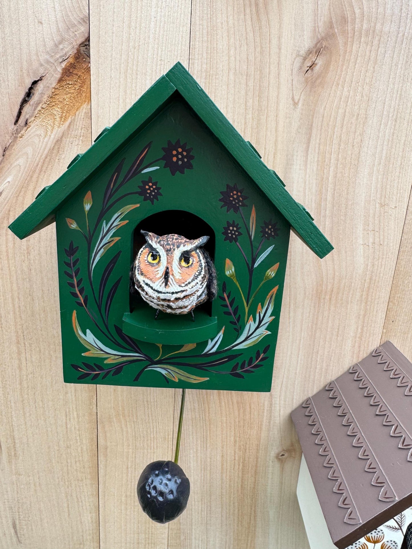 🔥🦉Whimsical Kinetic Art Birdhouse Wall Decor (🔥Same as in the video)