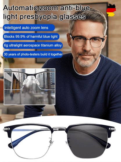 👓Best Selling 50% Off🔥Automatic zoom anti-blue light presbyopia glasses