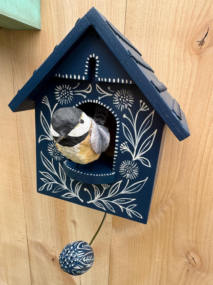 🔥🦉Whimsical Kinetic Art Birdhouse Wall Decor (🔥Same as in the video)