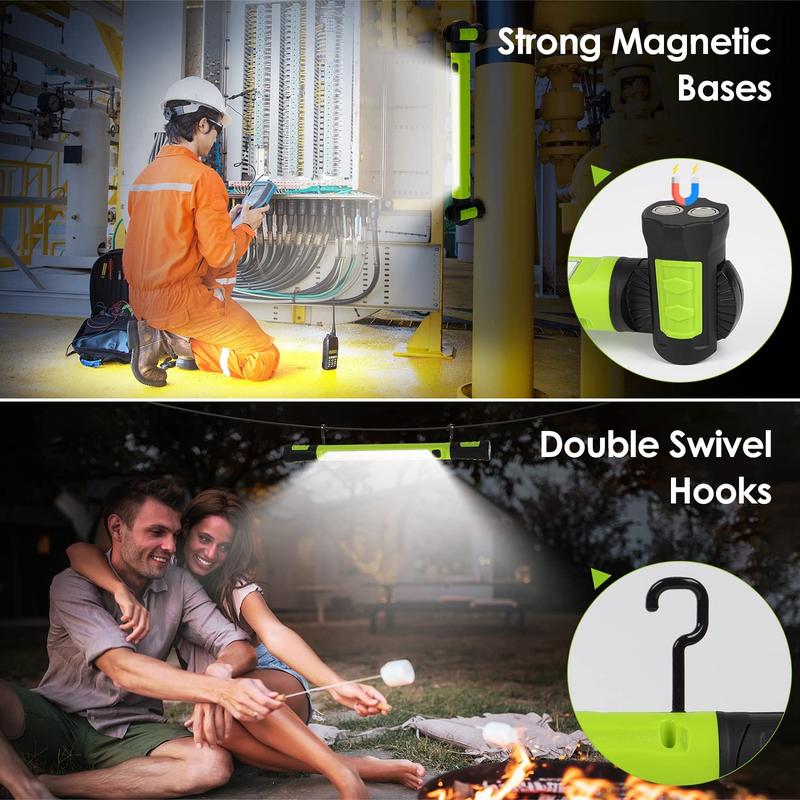 3000LM Work Light Flashlight, 5200mAh Rechargeable Underhood Lighting