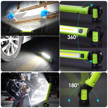 3000LM Work Light Flashlight, 5200mAh Rechargeable Underhood Lighting
